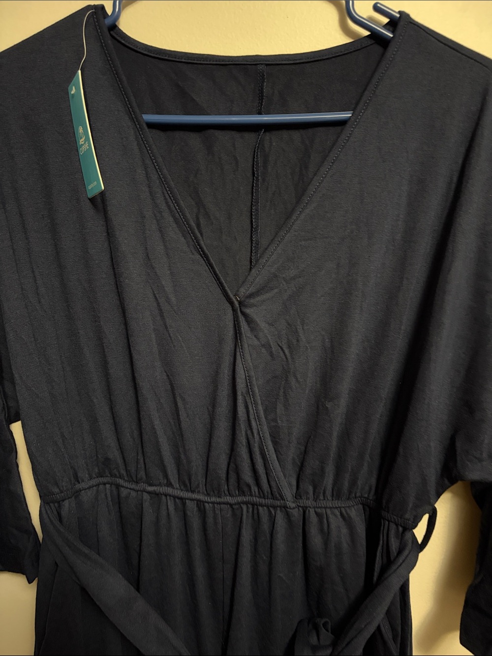 Cupshe Navy Jersey Tapered Leg Jumpsuit Size Medium - Picture 6 of 7